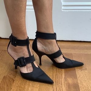 Sergio Rossi Black Heels with Pointed Toe